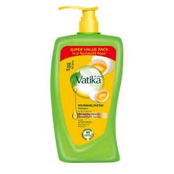 Vatika Egg Protein Shampoo 1000ml for Stronger, Healthier Hair: Nourishing Formula with Egg Protein, Strengthens Hair, Adds Shine and Vitality, Suitable for All Hair Types