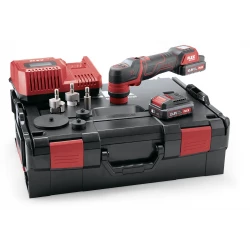FLEX PXE 80 10.8-EC Mini Cordless Polisher Kit with 80mm Pad and 3+12mm Orbit, 400-5800 RPM Speed, 10.8V Battery Powered, Compact Design, and Lightweight at 0.63 kg