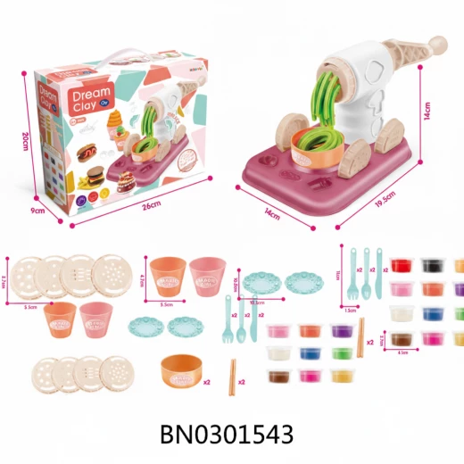 مجموعة عجينة الصلصال لصنع النودلز والوجبات السريعة DIY (677-2) - 33 قطعة للعب الإبداعي والمحاكاة مجموعة عجينة الصلصال لصنع النودلز والوجبات السريعة DIY (677-2) - 33 قطعة للعب الإبداعي والمحاكاة