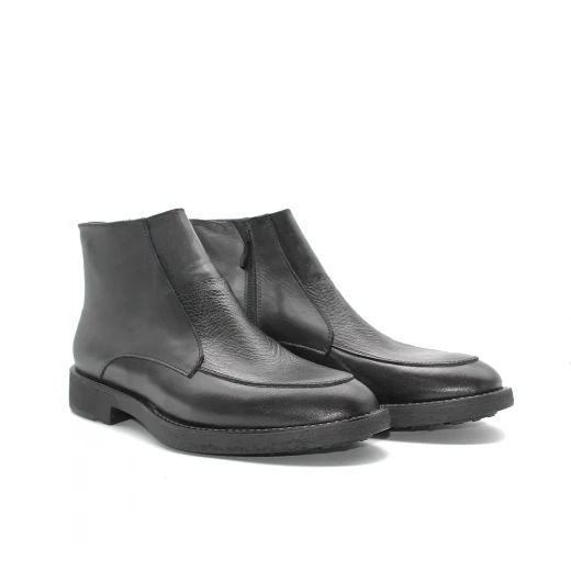 Men’s Black Genuine Leather Ankle Boots with Side Zipper – Elegant Minimal Design, Durable Anti-Slip Sole, Comfortable Fit for Daily Wear, Work, and Formal Outfits 40 Men’s Black Genuine Leather Ankle Boots with Side Zipper – Elegant Minimal Design, Durable Anti-Slip Sole, Comfortable Fit for Daily Wear, Work, and Formal Outfits 40