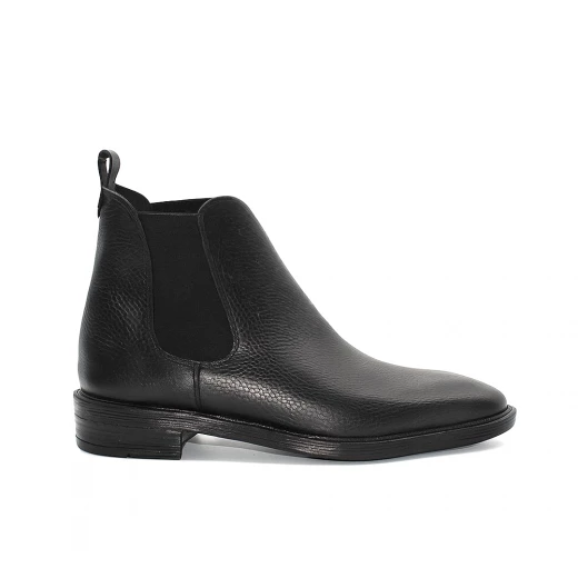 Men's stylish black leather Chelsea boots a slip-on dress boot Classic, sophisticated, and perfect for smart and practical outfits 42 - Shooz - Image 2
