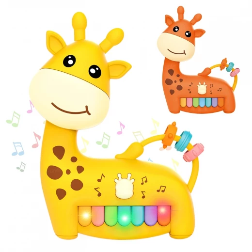 Giraffe Multifunctional Musical Piano (8885-1B) - Light-Up Piano with Winding Beads and Multiple Play Modes Giraffe Multifunctional Musical Piano (8885-1B) - Light-Up Piano with Winding Beads and Multiple Play Modes