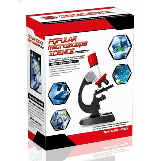 Popular Science Microscope (85128) - Exploration of the Wonderful Microbe Journey! - 100X, 400X, and 1200X Magnification Popular Science Microscope (85128) - Exploration of the Wonderful Microbe Journey! - 100X, 400X, and 1200X Magnification