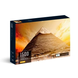 لغز الأحجية 1500 قطعة - الهرم الأكبر بالجيزة (9013) - بانوراما بحجم 80 سم × 60 سم
