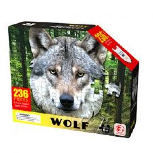 بازل Wolf (ذئب) المُشكّل (NO. 88665) - 236 قطعة - مقاس 53x39.2 سم - للأطفال 6 سنوات فما فوق - تصميم فريد بازل Wolf (ذئب) المُشكّل (NO. 88665) - 236 قطعة - مقاس 53x39.2 سم - للأطفال 6 سنوات فما فوق - تصميم فريد