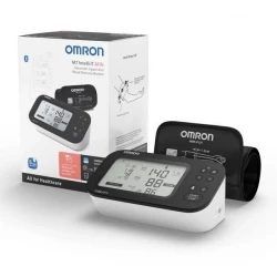 جهاز قياس ضغط الدم أومرون M7 Intelli IT AFib العلوي للذراع مع حزام Intelli-Wrap، رقمي، 2 ملفات تعريف للمستخدم
