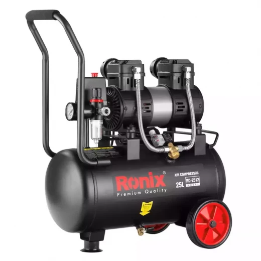 ضاغط هواء رونكس RC-2512 صامت 25 لتر 1300 واط بدون زيت لورش العمل ضاغط هواء رونكس RC-2512 صامت 25 لتر 1300 واط بدون زيت لورش العمل
