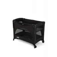 Joie Kubbie Sleep Travel Cot and Co-Sleeper, Shale, Birth to 15 kg, Includes Mattress