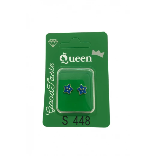 Queen Medical-Grade Stud Earrings – Pair, Hypoallergenic Surgical Steel & Gold-Plated, Secure Queen Medical-Grade Stud Earrings – Pair, Hypoallergenic Surgical Steel & Gold-Plated, Secure
