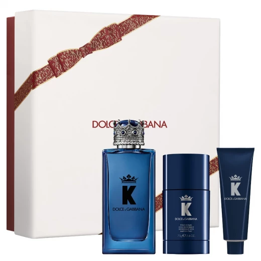 Dolce & Gabbana D&G K Eau de Parfum 100ml Gift Set for Men: Includes EDT, After Shave Balm, & Shower Gel. A Sophisticated Fragrance Collection. Dolce & Gabbana D&G K Eau de Parfum 100ml Gift Set for Men: Includes EDT, After Shave Balm, & Shower Gel. A Sophisticated Fragrance Collection.