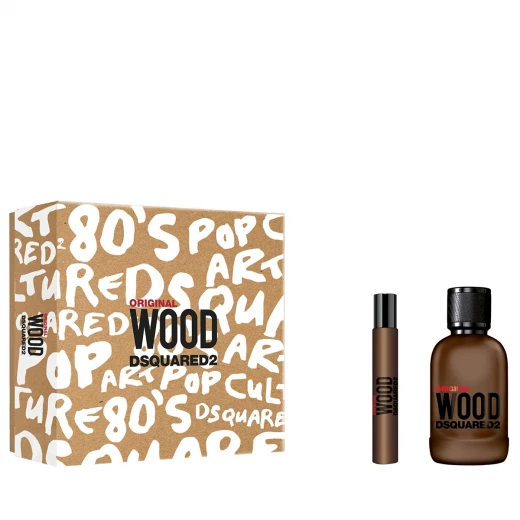 مجموعة عطور دي سكويرد2 أوريجينال وود للرجال، بخاخ ماء عطر، 3.4 أونصة و 1 أونصة مجموعة عطور دي سكويرد2 أوريجينال وود للرجال، بخاخ ماء عطر، 3.4 أونصة و 1 أونصة