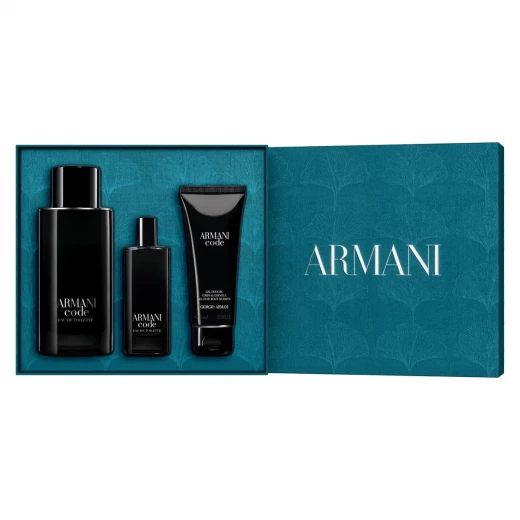 مجموعة هدايا عطر جورجيو أرماني كود أو دو تواليت للرجال: تتضمن عبوات 75 مل و 15 مل، مثالية للإهداء والسفر، عطر كلاسيكي - جورجيو أرماني - Image 3