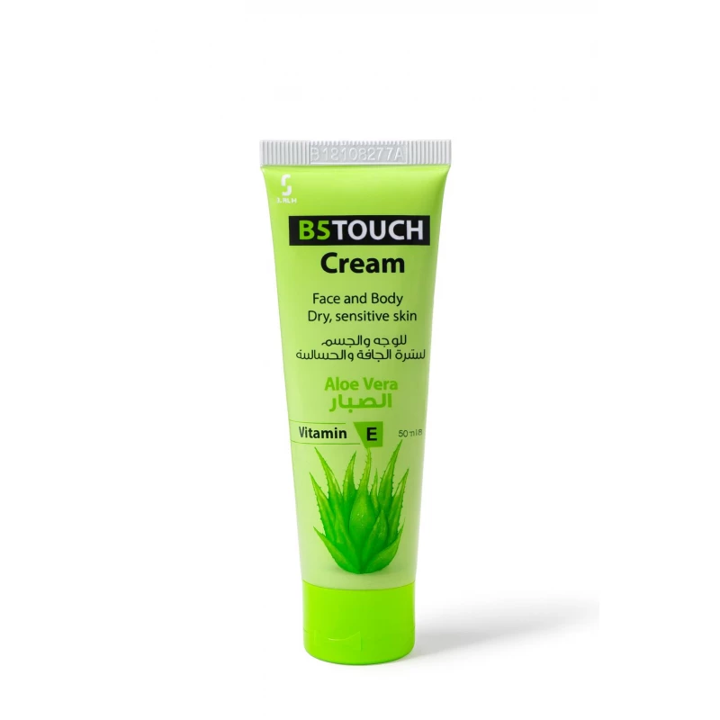 B5 Touch Aloe Vera Moisturizing Cream, Deep Hydration, Soothes Redness & Irritation, Restores Skin Vitality, Protects Against Dryness, Enriched with Vitamin E - S.N.H