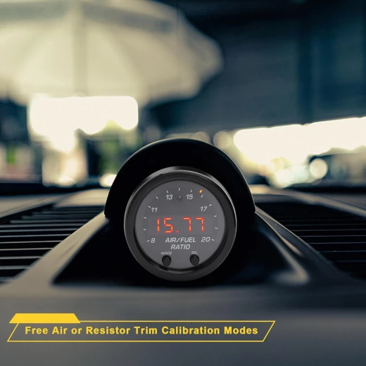 طقم مقياس نسبة الهواء/الوقود AEM X-Series Wideband UEGO، إطار أسود، واجهة سوداء، 2 1/16 بوصة - ايه اي ام - Image 2