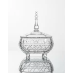 وعاء صغير مستدير من الأكريليك للتمر من فيغ، قطره 11.5 سم، وعاء شفاف صغير الحجم للتمر أو المكسرات أو الوجبات الخفيفة، متين وأنيق للاستخدام اليومي أو للضيافة. - فيغ