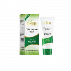 Dr. Hilo Hair Oil Replacement Cream 200ml: Intense Nourishment for Dry, Damaged Hair, Strengthens Strands, Adds Shine, and Provides Styling Control for All Hair Types
