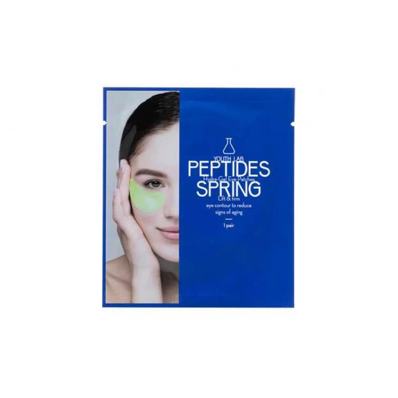 (Youth Lab Peptides Spring Hydra Monodose Gel Eye Patches, Anti-Wrinkle, Hydrating, reduces puffiness (1 Pair - Youth Lab