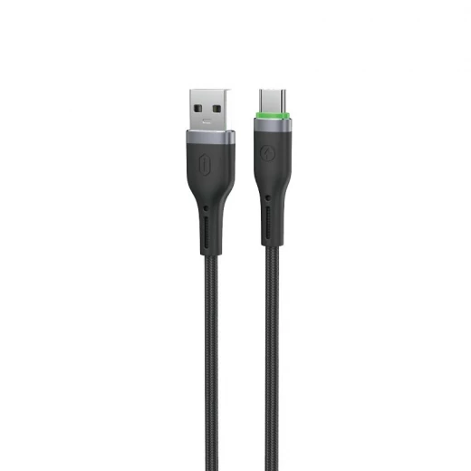 كابل وي وو C067 Oringlink USB-A إلى USB-C مصنوع من سبائك الألومنيوم ومُغطى بالنايلون المضفر، بطول 1 متر، أسود - وي وُو - Image 3