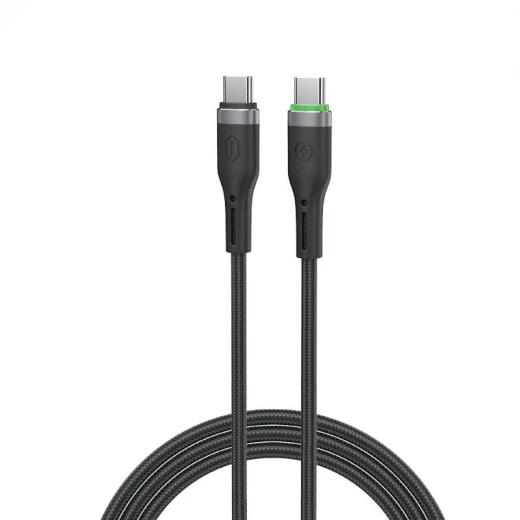 كابل وي وو C069 Oringlink USB-A إلى USB-C مصنوع من سبائك الألومنيوم ومُغطى بالنايلون المضفر، بطول 1 متر، أسود - وي وُو - Image 2
