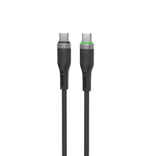 كابل وي وو C069 Oringlink USB-A إلى USB-C مصنوع من سبائك الألومنيوم ومُغطى بالنايلون المضفر، بطول 1 متر، أسود - وي وُو - Image 3