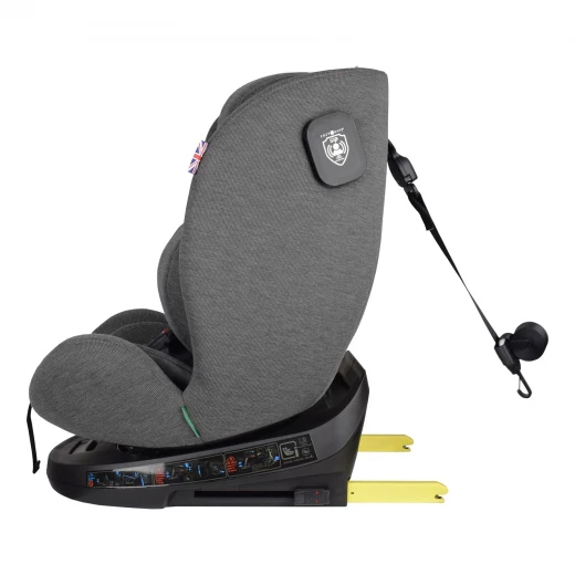 Cozy N Safe Apollo i-Size 360° Car Seat, Rotating, Moon Grey, Birth to 12 Years - Cozy N Safe - Image 4