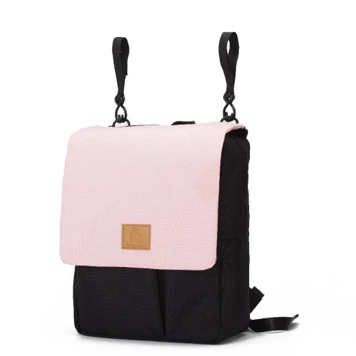 My Bag's Reflap Eco Backpack Black and Pink Recycled PET Bottles My Bag's Reflap Eco Backpack Black and Pink Recycled PET Bottles