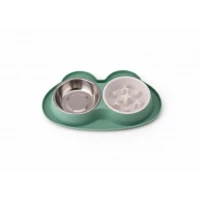 Elevated and Tilted Cat Food Bowl