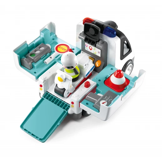 Hola Educational Police Car Toy Set 2-in-1, Multicolor, 1.5-5 Years Old - Hola - Image 2