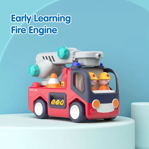 Hola Baby Fire Truck Early Learning Toy with Lights and Music 18-60 Months - Hola - Image 6