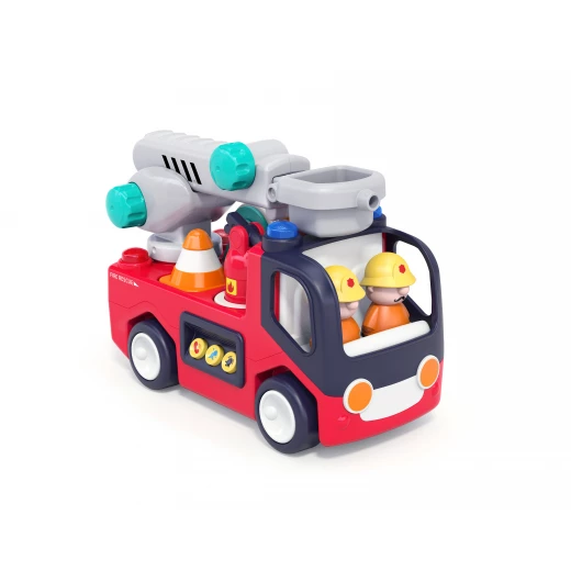 Hola Baby Fire Truck Early Learning Toy with Lights and Music 18-60 Months - Hola - Image 9