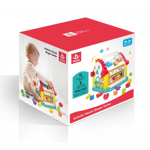 Hola Interactive Fun House Sorter Toy with Sounds and Shapes for Toddlers Ages 0+ Years - Hola - Image 6