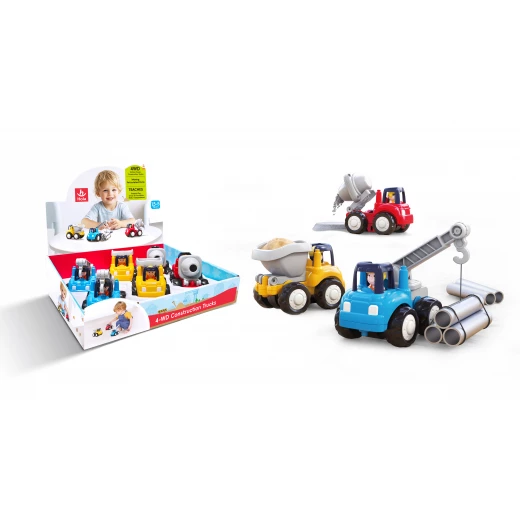 Hola Toys Construction Vehicle Crane Truck, Durable ABS Plastic, Battery-Free Educational Play - Hola - Image 2