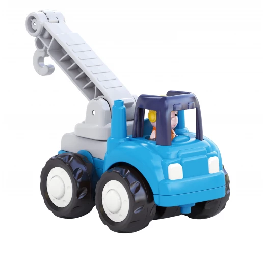 Hola Toys Construction Vehicle Crane Truck, Durable ABS Plastic, Battery-Free Educational Play Hola Toys Construction Vehicle Crane Truck, Durable ABS Plastic, Battery-Free Educational Play