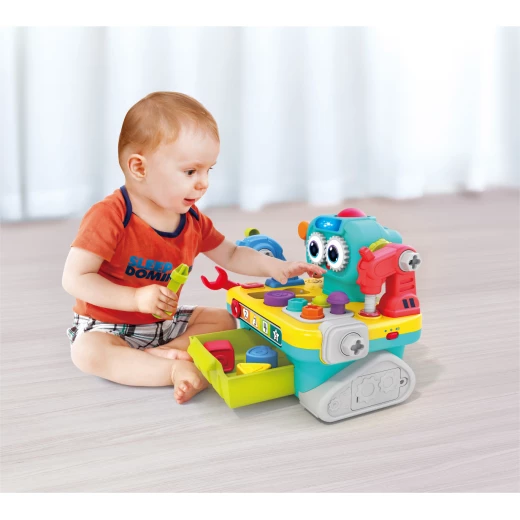 Hola Toys 9-in-1 Multifunctional Baby Robot Toy with Tools Set Ages 12-60 Months - Hola - Image 6