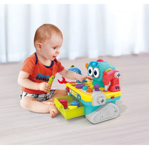 Hola Toys 9-in-1 Multifunctional Baby Robot Toy with Tools Set Ages 12-60 Months - Hola - Image 5
