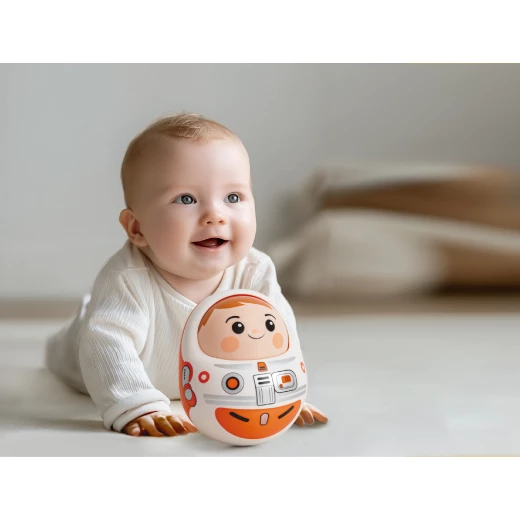 Hola Toys Baby Tumbler Toy: Adorable Interactive Playtime for Infants 3+ Months with a Movable Face and Engaging Design, Promoting Early Development and Fun Ages - Hola - Image 8