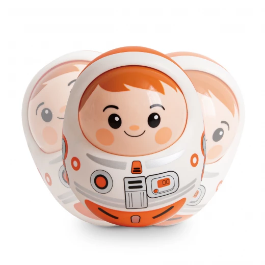 Hola Toys Baby Tumbler Toy: Adorable Interactive Playtime for Infants 3+ Months with a Movable Face and Engaging Design, Promoting Early Development and Fun Ages - Hola - Image 3