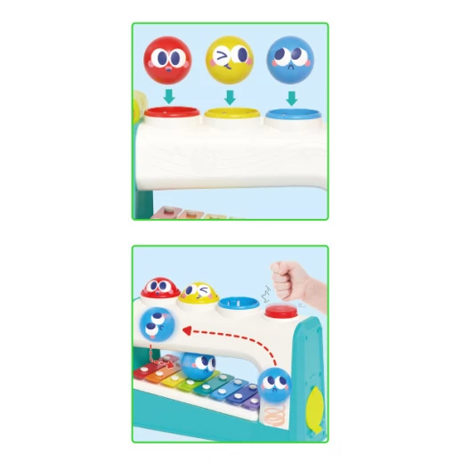 Hola Multifunctional Music Center Baby Toy with Xylophone and Colorful Balls Ages 12-36 month - Hola - Image 4