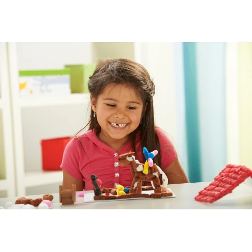 FischerTiP 1200 Colorful Building Blocks Set for Kids, Ages 3+, Bucket - FischerTiP - Image 3