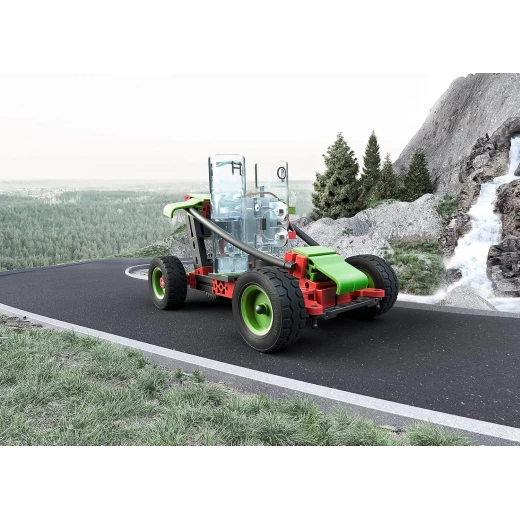 Fischertechnik 559880 Profi H2 Fuel Cell Car – Construction Kit for Children from 9 Years, Hydrogen Powered Vehicle for Building, Includes Engine & Fuel Cell, Educational Toy for Ages 9+ with 117 Parts and Online eLearning Portal - Fischertechnik - Image 4