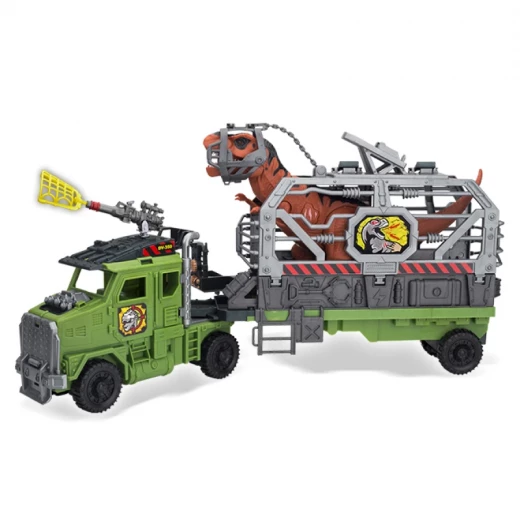 Chap Mei Dino Valley Ultimate Convoy Playset with T-Rex Action Figure and Capture Truck - Chap Mei - Image 3