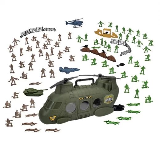 Chap Mei Chinook Bucket Playset Soldier Force Action Figures, Military Toys - Chap Mei - Image 4