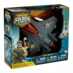 Chap Mei Soldier Force Falcon Command Jet Playset Action Figure Toy with 12 Inch Soldier Figures and Realistic Aircraft Features, Perfect for Kids Ages 3+ - Chap Mei