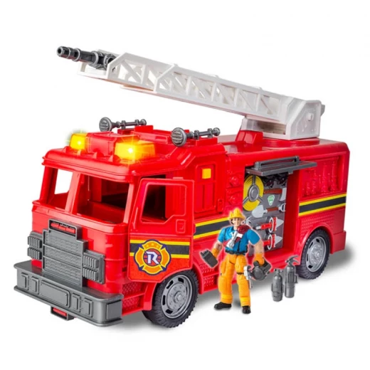 Chap Mei City Mission Fire Engine Playset with Lights and Sounds, 3+ Years - Chap Mei - Image 4