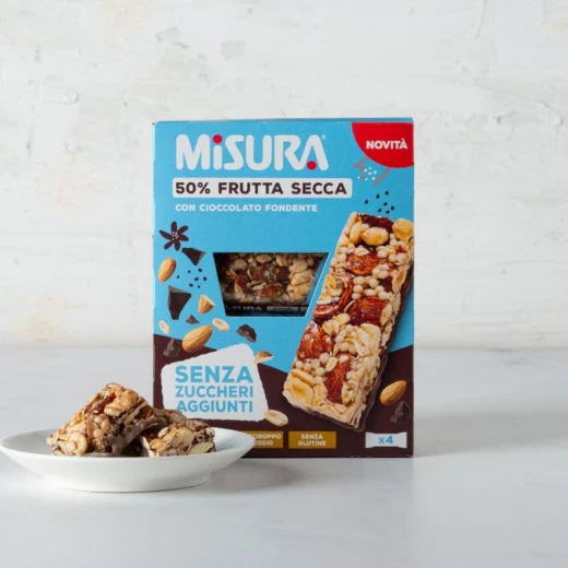 MISURA Almond, Peanut, Dark Chocolate Bar 120g, Gluten Free, Fiber Rich - Misura - Image 3