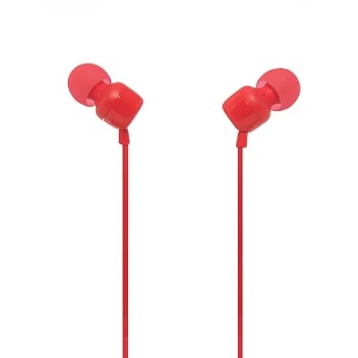 سماعات أذن جي بي إل TUNE T110 مع صوت بيور بيس، قابس 3.5 ملم، أحمر - Image 5