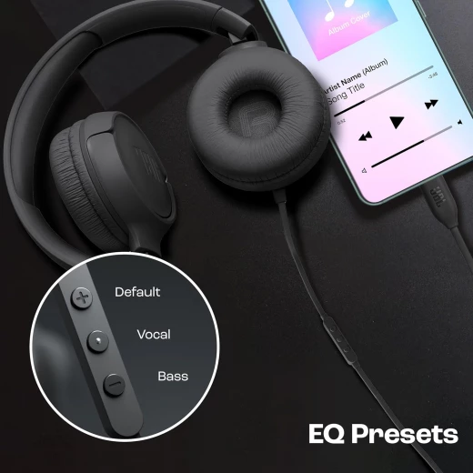 سماعات أذن JBL Tune 520C سلكية عبر USB-C، صوت عالي الدقة - Image 2