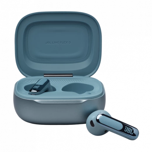 JBL Live Flex 3 Wireless Earbuds, Blue, Adaptive Noise Cancelling, 50-Hour Playtime JBL Live Flex 3 Wireless Earbuds, Blue, Adaptive Noise Cancelling, 50-Hour Playtime