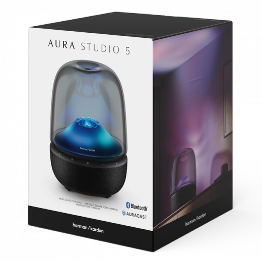 Harman Kardon Aura Studio 5 Bluetooth Home Speaker with Ambient Lighting Black - Harman Kardon - Image 4