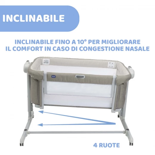 Chicco Next2Me Magic Evo Co-Sleeping Crib Desert Taupe 0-6 Months - Chicco - Image 5